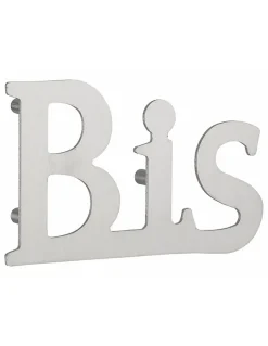 Lettre BIS inox H.76mm à visser --Thirard Best