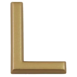 Lettre de maison - marquage L - en PVC - couleur or - autocollant - hauteur 3,7 cm - LD37L^Chapuis Clearance