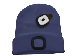 LIGHTHOUSE : Bonnet avec frontale LED rechargeable. Bleu^Velamp