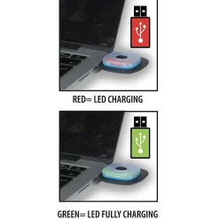 LIGHTHOUSE : Bonnet avec frontale LED rechargeable. Jaune fluo^Velamp Hot