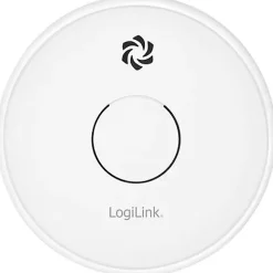 détecteur de fumée SC0015 à pile 9 V, alarme 85 dB, capteur photoélectrique, montage mural ou plafond-Logilink