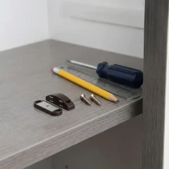 Loqueteau de meuble aimanté vendu par 2 coloris marron entraxe 45 mm-Diall New