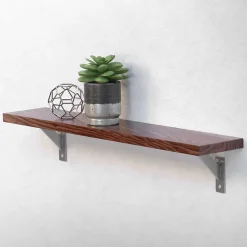 Lot 2 Equerres d'Etagere suspendue support mural en aluminium^Ml-Design