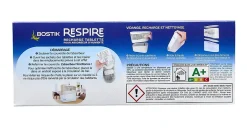 Lot 4 tablettes pour absorbeur d'humidité Respire Bostik 25m²^ New