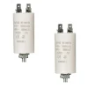 LOT 2 x Condensateur 1.5MF 1.5 MF Cosses Micro Farad 450V Condo Moteur^Nedis Best