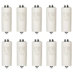 LOT 10 x Condensateur 60MF 60 MF 450V 5060 HZ Condo Moteur Cosses-Nedis Best