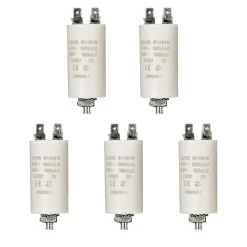 LOT 5 x Condensateur 1.5MF Cosses Micro Farad 450V Condo Moteur-Nedis