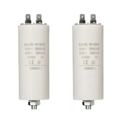 LOT 2 x FIXAPART Condensateur 20.0uf 450 v à Cosses Condo 20mf-Nedis New
