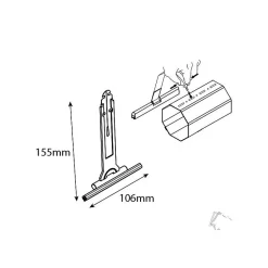 Lot de 3 - Attaches souples 150/165 pour volet roulant^Volet-Moustiquaire New