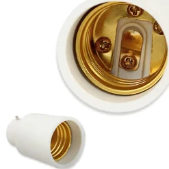 Lot de 2 Adaptateur de Douille B22 vers E27^Fishtec Online