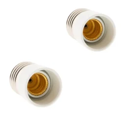 Lot de 2 adaptateurs douille E27/E14 --Zenitech Clearance
