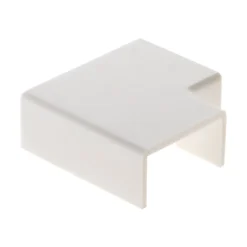 Lot de 4 angles plats 20 x 10mm - Blanc -^Zenitech New