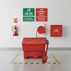 Lot de 6 bacs à sable 300l+ pelle^Plast'Up Rotomoulage Outlet