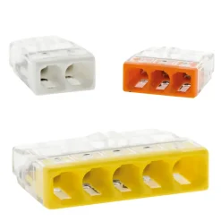 Lot de 50 bornes 2/3/5 entrées série 2273 --Wago Hot