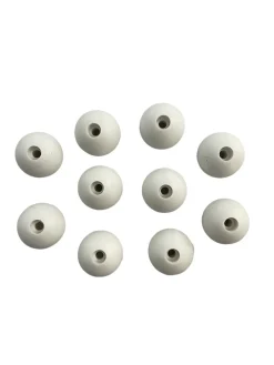 Lot de 10 butées de sol Demi-lune MADE IN FRANCE en élastomère (caoutchouc) blanc. Diamètre 30mm et hauteur 17mm.^Civic Industrie Discount