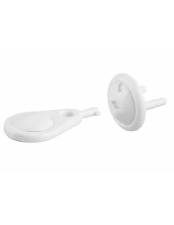 Lot de 12 caches prises, blanc -^Thirard Clearance