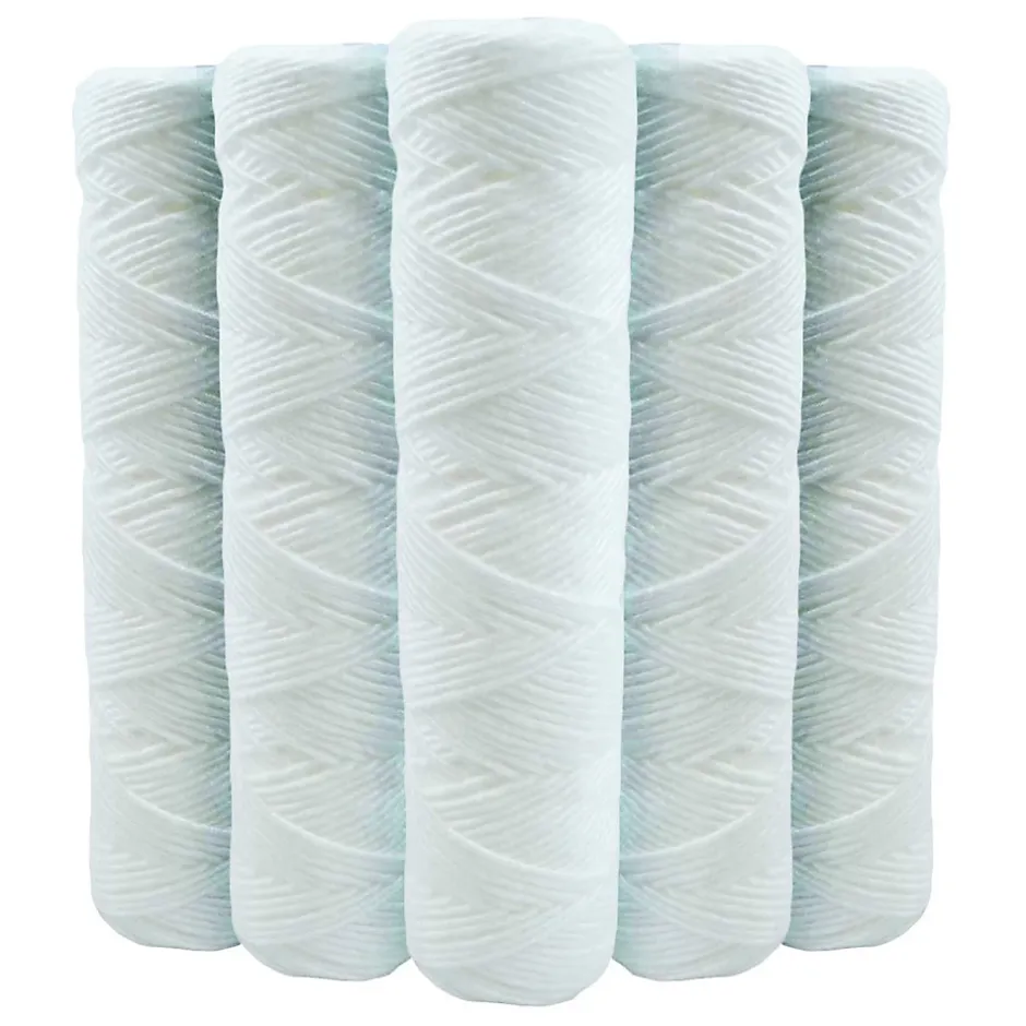Lot de 5 Cartouches Bobinée Filtre à Eau Anti Sédiments 9 pouces 3/4 - 20 microns Compatibles Filtre 10 pouces^Toodo Discount