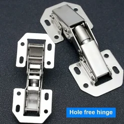 Lot de 4 charnières invisibles à 90 degrés pour portes d'armoires de cuisine, 77 mm^Deko Best