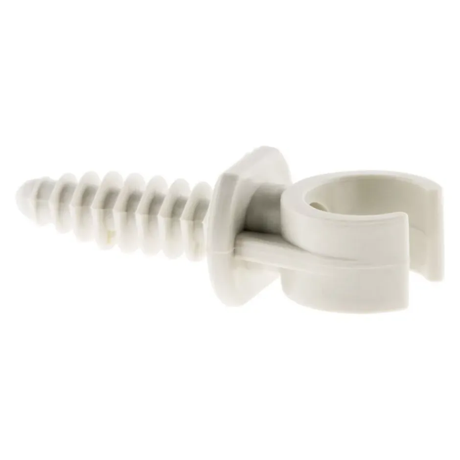 Lot de 10 clips avec chevilles diamètre 16mm - Gris --Zenitech Best