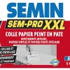Lot de 3 colles Papiers Peints en Pâte Sem-Pro XXL, Prêt à l'Emploi, Seau de 5 kg-Semin Outlet