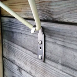 Lot de 12 crochets inox + 24 vis pour piscine hors sol en bois -^Linxor Best