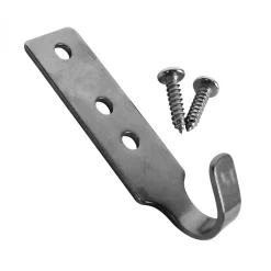 Lot de 12 crochets inox + 24 vis pour piscine hors sol en bois -^Linxor Best