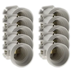 Lot de 200 douilles de chantier E27 - Blanc -^Zenitech Discount