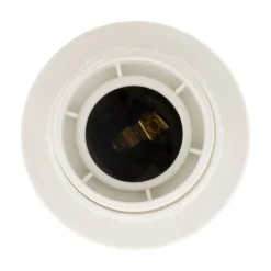 Lot de 5 douilles E27 + bague - Blanc -^Zenitech