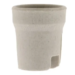Lot de 4 douilles E27 porcelaine à vis - Blanc -^Zenitech New