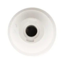 Lot de 2 douilles lisses sans bague E27 - Blanc --Zenitech New