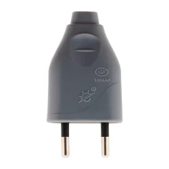 Lot de 10 fiches mâles 2P 6A - Gris -^Zenitech Clearance