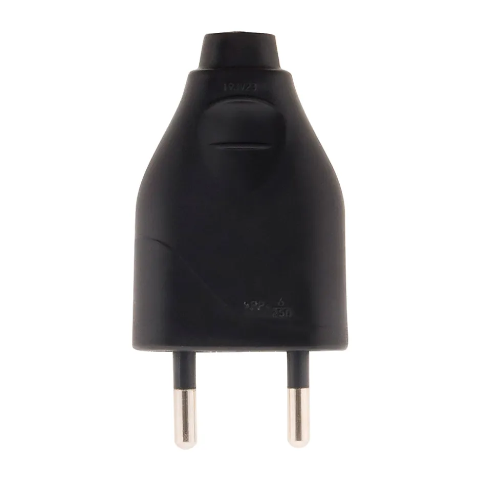 Lot de 10 fiches mâles 2P 6A - Noir -^Zenitech Discount