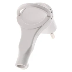 Lot de 5 fiches mâles 2P 6A extraplates - Blanc -^Zenitech