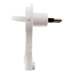 Lot de 5 fiches mâles 2P 6A extraplates - Blanc -^Zenitech