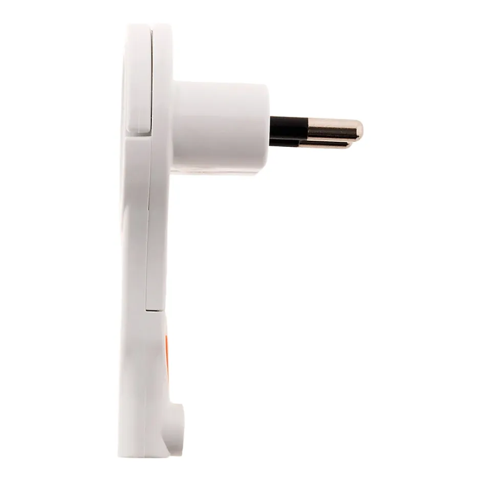 Lot de 5 fiches mâles 2P 6A extraplates - Blanc -^Zenitech