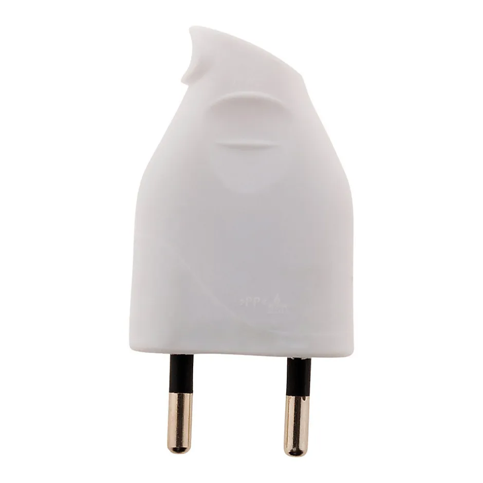 Lot de 10 fiches mâles 2P 6A latérales - Blanc --Zenitech Clearance