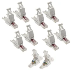 Lot de 100 fiches RJ45 CAT 6 sans outil --Zenitech Sale
