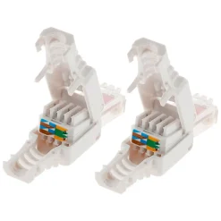 Lot de 100 fiches RJ45 CAT 6 sans outil --Zenitech Sale