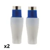 Lot de 2 fiches TV mâles diamètre 9,5mm sortie droite --Zenitech Discount