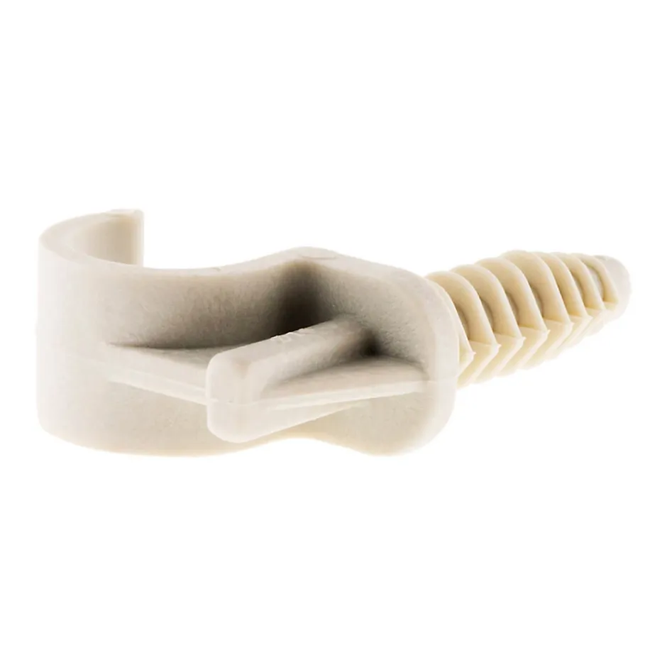 Lot de 10 fixe tubes diamètre 16mm - Gris --Zenitech Online