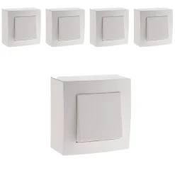 Lot de 5 interrupteurs va et vient Presto -^Zenitech Hot