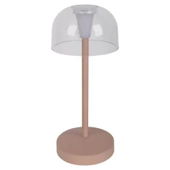 Lot de 2 lampes de table LED rechargeables Gomba extérieur intérieur métal plastique Frosted Almond hauteur 18,5cm^Näve Clearance