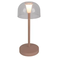 Lot de 2 lampes de table LED rechargeables Gomba extérieur intérieur métal plastique Frosted Almond hauteur 18,5cm^Näve Clearance
