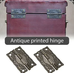 Lot de 20 mini charnières de porte rétro en bronze antique pour boîtiers en bois, armoires, boîtes à bijoux-Deko Discount