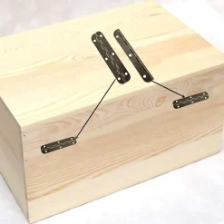 Lot de 10 mini charnières vintage en laiton pour meubles, tiroirs, portes, armoires, boîtes à bijoux, 65 x 15 mm, avec 60 vis-Deko