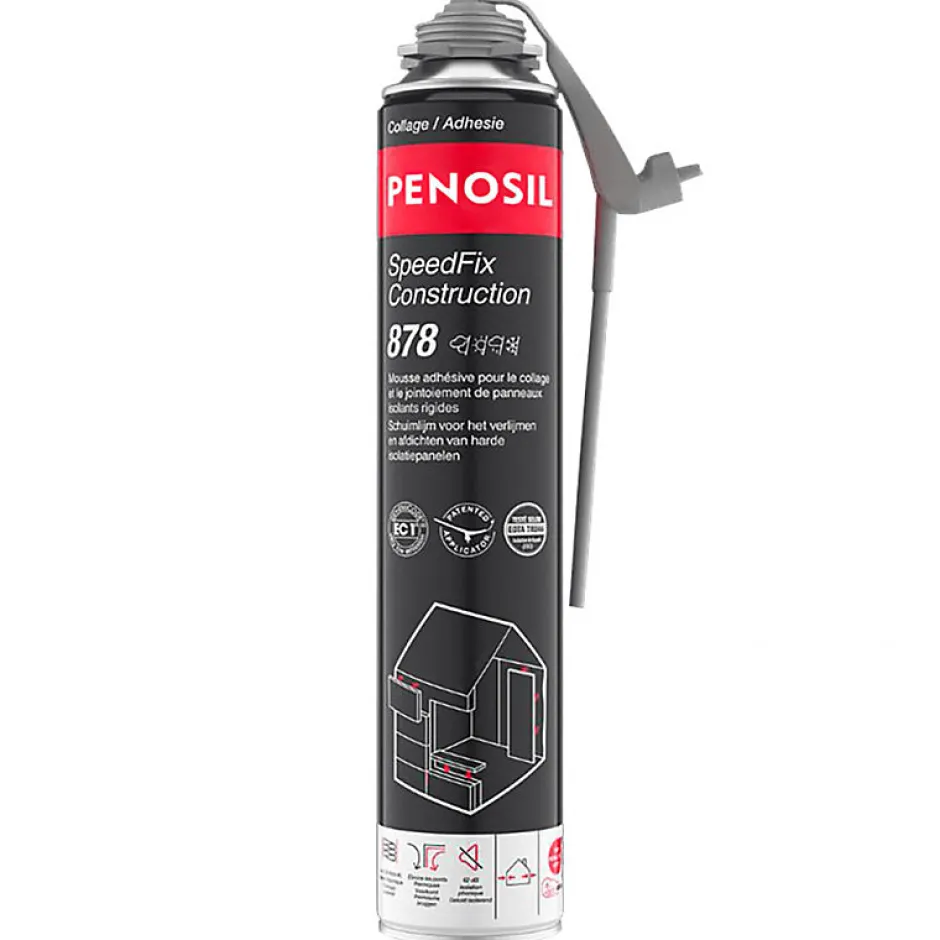 Lot de 12 Mousses colle universelle SpeedFix Construction 878 pistolable 690ml^Penosil