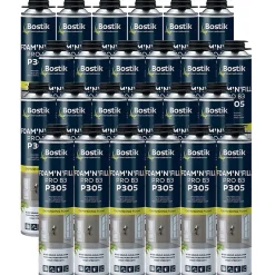 Lot de 24 Mousses expansives PU pistolable P305 Foam'n'Fill Pro B3 750ml-Bostik Online
