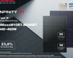 Lot de 4 Panneaux solaires 450Wc Bifacial - Bi-verre-Dmegc Best