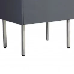 Lot de 2 pieds en métal pour meuble de salle de bain-Jindoli Outlet