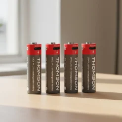 Lot de 4 Piles AA - LR06 Li-ion 1,5V rechargeables par USB-C avec câble multi USB - 520300-Thomson